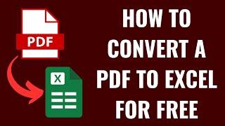 How to Convert a PDF to Excel