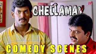 Chellamae Comedy Scenes | கேப்டன் கங்குலிக்கும் உங்களுக்கும் என்ன சம்மந்தம் ? | Vishal | Bharath