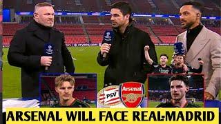 Arsenal Smashed PSV 7-1 Arteta on Fire Gunners Passion Ignites UCL Hopes! & Rooney’s Crazy Reaction