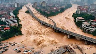 Now in Spain..!! Severe flood in Platja d'Aro, streets turned into rivers