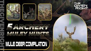 Top 5 Archery Mule Deer Hunts! | Bowhunting Compilation