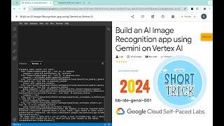 Build an AI Image Recognition app using Gemini on Vertex AI || #qwiklabs || #GSPbb-ide-genai-001