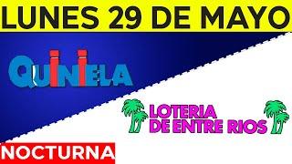 Resultados Quinielas nocturnas de Córdoba y Entre Rios Lunes 29 de Mayo