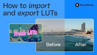 How to import and export DaVinci Resolve LUTs (Tutorial)