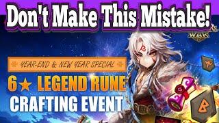 New 6 Star Rune Crafting Event, Don't Make This Mistake! - Summoners War