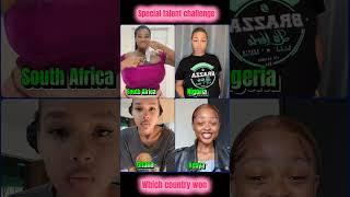 Special talent to show which country won?