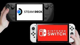 Steam Deck Oled vs Switch Oled… Сравнение Ведьмак 3…