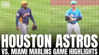 Houston Astros vs. Miami Marlins 2025 Spring Training Game Highlights | Xavier Edwards 3 RBI