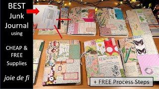 BEST Junk Journal Using CHEAP and FREE Supplies