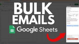How to Send Bulk Emails In Google Sheets for FREE - Google Sheets Mass Email Gmail  - Magnitude Mail