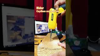 Rider Cordless screw driver #tools #drill #screw #trending #rawsan #best
