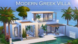 Modern Greek Villa | Stop Motion build | The Sims 4 | NO CC