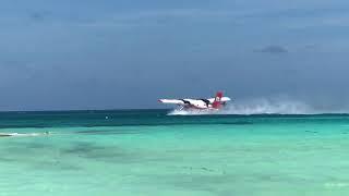 Sea Plane Leaving LUX Resort In Maldives