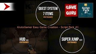 Набор скриптов KrutoGamer Easy Game Creation - Script Pack #1 для ваших GameGuru игр