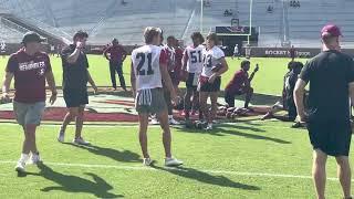 The Osceola-FSU 2024 QB commit Luke Kromenhoek let's one fly at the Seminole Showcase camp today.