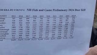 NH FISH AND GAME DEPARTMENT DEER SEASON preliminary Results.