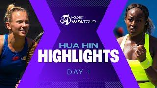 Siniakova in action; Parks & Siegemund clash on Day 1 at Hua Hin 2024 | WTA Match Highlights