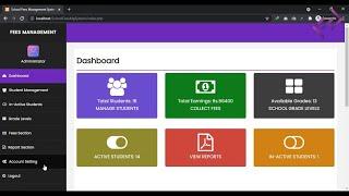 School Fees Management System in PHP MySQL with Source Code - CodeAstro