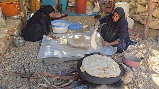 Nomadic Life: Baking Traditional Bread in the Style of Mountain Nomadic Life