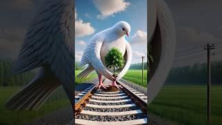 The pigeon planted a mango  tree on the railway line but a child came and broke it  #mango #pigeon