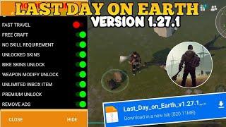 NEW LDOE MOD MENU 1.27.1 UPDATE 2024 last day on earth mod menu 1.27.1