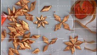 how to make gota patti  leaves | booti (leaf) making #gotapattiwork  #diy  #leafart  #booti