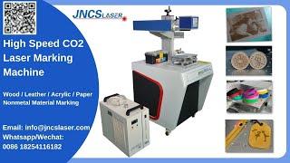 RF60W 210X210mm High speed co2 laser marking machine for wood marking, jncslaser