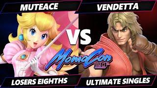 MomoCon 2025 TOP 8 - MuteAce (Peach) Vs. Vendetta (Ken) Smash Ultimate - SSBU