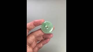 【KATHY JADE 翡翠玉石】冰種飄綠花翡翠玉墜 懷古