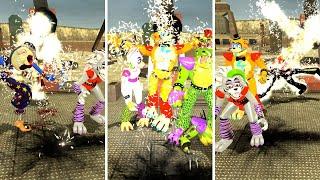 SHOCKING ALL FNAF Security Breach ANIMATRONICS WITH ELECTRICITY ON GMOD!