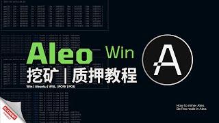 【挖矿教程】Aleo挖矿、Aleo质押教程，Aleo主网会不会重置？Aleo显卡收益如何？Aleo回本周期多久？