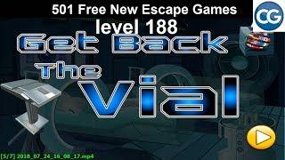 [Walkthrough] 501 Free New Escape Games level 188 - Get back the vial - Complete Game