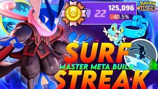 GRENINJA BECOMES THE S-TIER GOD ATTACKER WITH THIS INSANE SURF RAMPAGE META BUILD!!! | Pokemon Unite