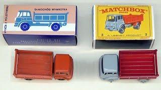 Polish Matchbox Bedford. Comparison of the diecast model with the plastic one.