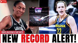 2 MIN AGO: Caitlin Clark STUNNED A’ja Wilson With 2 RECORDS AGAINST HER | She’s Crying Now!