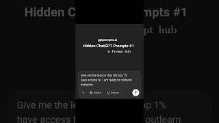 Chat GPT Prompt #3 #chatgpt  #prompt #prompthub #ai #machine #technology