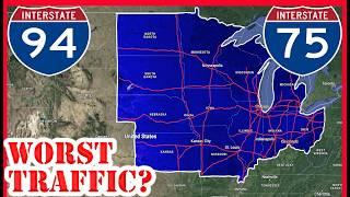 Which Metro has the WORST Traffic in the Midwest? | Top 10 Metros Ranked by Traffic