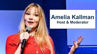 Amelia Kallman: Host & Moderator with technological expertise