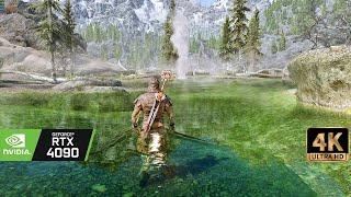 [4K60] Skyrim Ultra Modded graphics 1300+Mods - Best Next Gen MOD Graphics | TKVENB with Raytracing