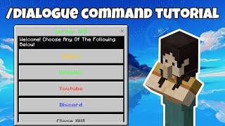 /dialogue Command Tutorial | Minecraft MCBE/MCPE |