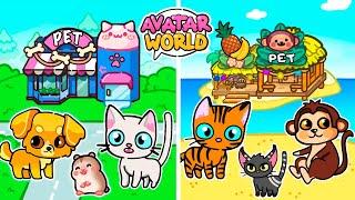 Городской Приют Домашних Животных vs Островной Приют Диких Животных | Avatar World | Toca Boca