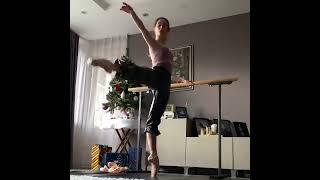 “Barre and a ballet floor became a necessary accessory in my apartment since the quarantine is a pa