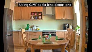 How to fix lens distortions in photos using GIMP?