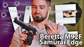 Страйкбольный пистолет WE Beretta M92F Samurai Edge (6 мм, GBB, Gas) видео обзор