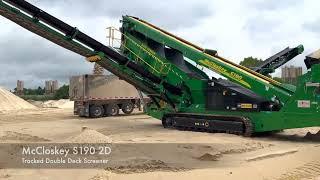 McCloskey S190 2D Tracked Double Deck Screener Playing in the Sand Pit with Maverick