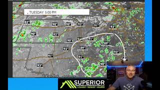 Monday YouTube: Staying hot but some thunderstorms and looking long range.