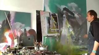 Justin Mortimer Painting 2014 ©Kevin Davies