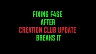 Fixing F4SE after Creation Club update (Fallout 4 rollback Tutorial)