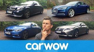 Audi A5 vs Mercedes C-Class Coupe vs BMW 4 Series vs Lexus RC | Head2Head