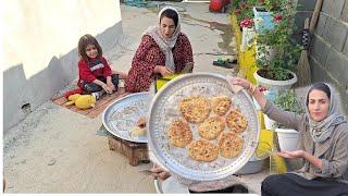 "Local bread with a smiley taste - made by Ziba and Parisa"